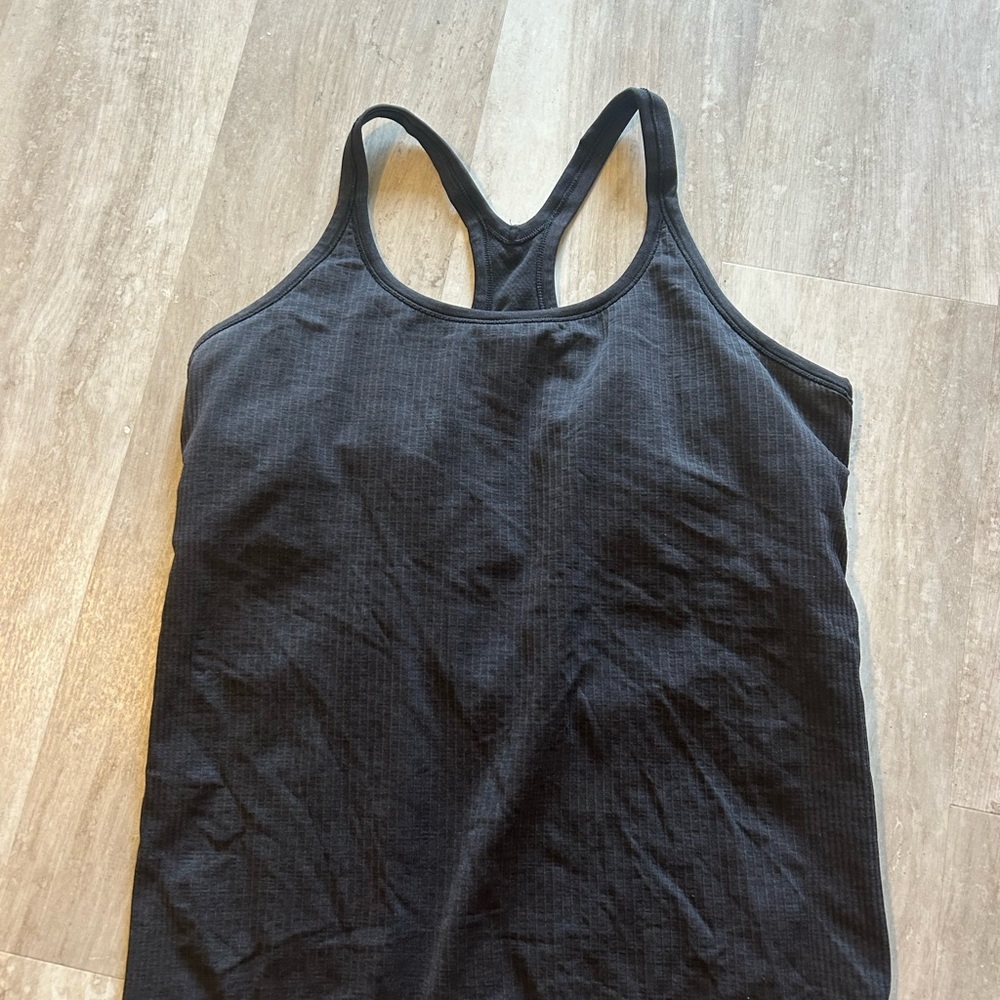 lululemon athletica Charcoal Racerback Tank Top